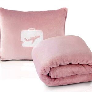 EverSnug Pink Travel Pillow & Blanket Set